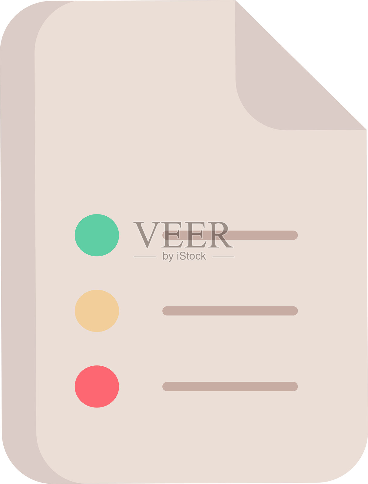 清单文件扁平图标设计插画图片素材