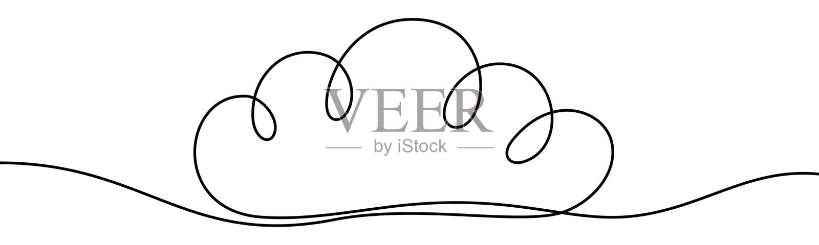 云,自然,天气,天空,大气,生态,环保,环境,气候,绿色,雨,风暴,极简主义,抽象,轮廓,设计,概念,矢量,插图,绘画,艺术,创造力,灵感,和谐,平衡,符号,连续,线,单一插画图片素材