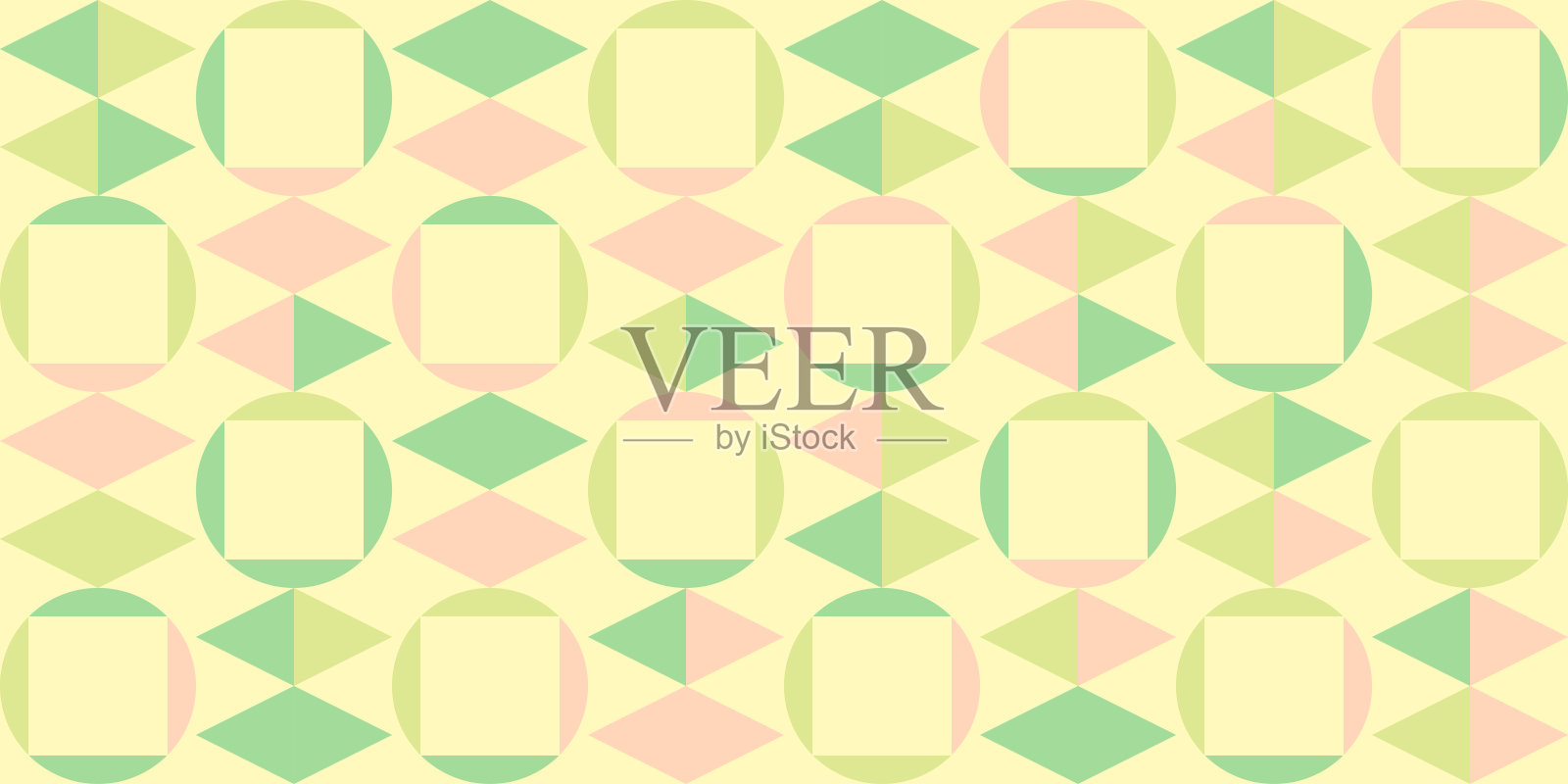 抽象几何形状无缝图案背景设计插画图片素材