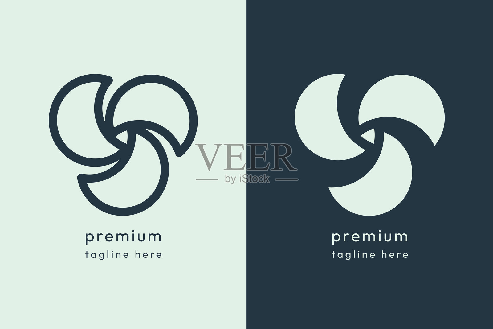 公司标志和符号设计插画图片素材