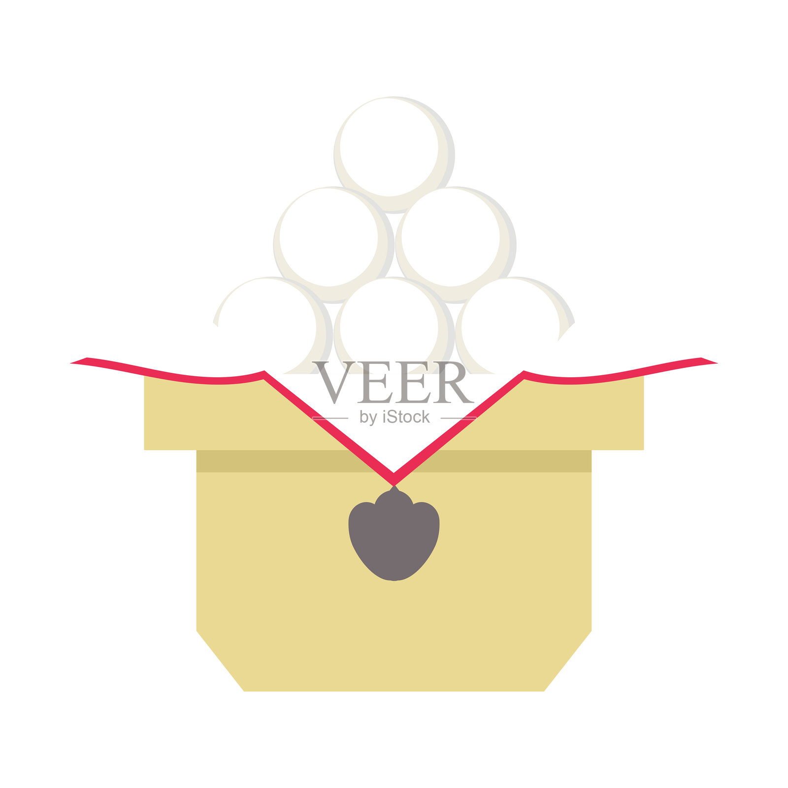 简单的月见团子插图插画图片素材