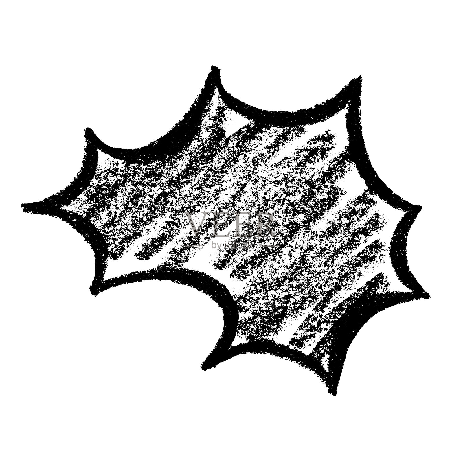 手绘对话框 空白消息框 适用于横幅、价格标签、贴纸和设计的文本框边框插画图片素材