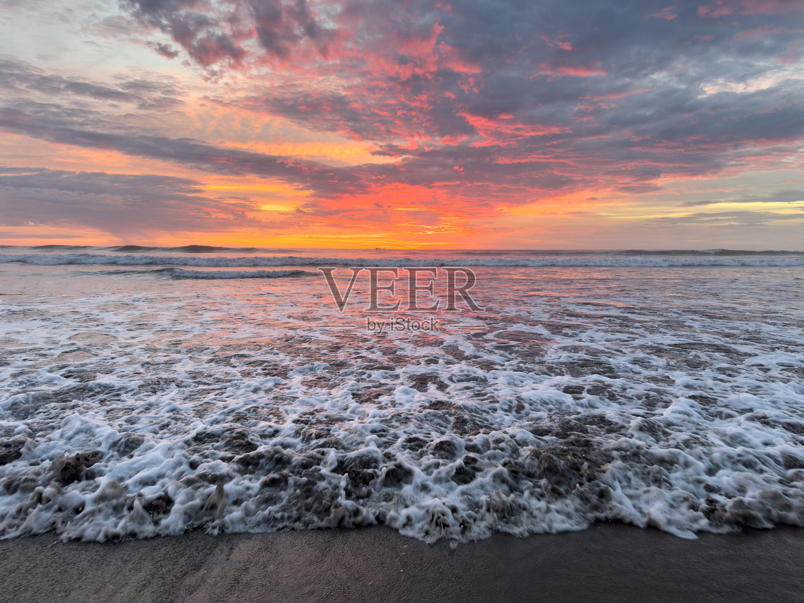 粉色日落天空照片摄影图片