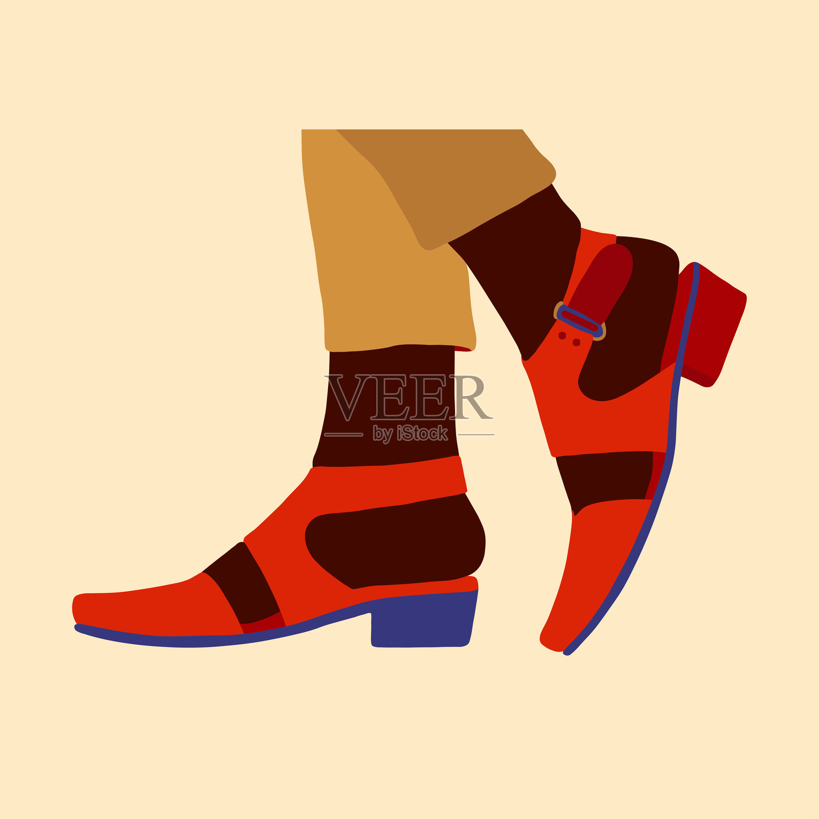 黑女人穿高跟鞋的插图插画图片素材