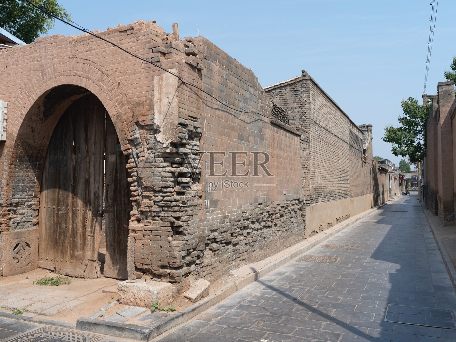 中国山西平遥古城的街景照片摄影图片