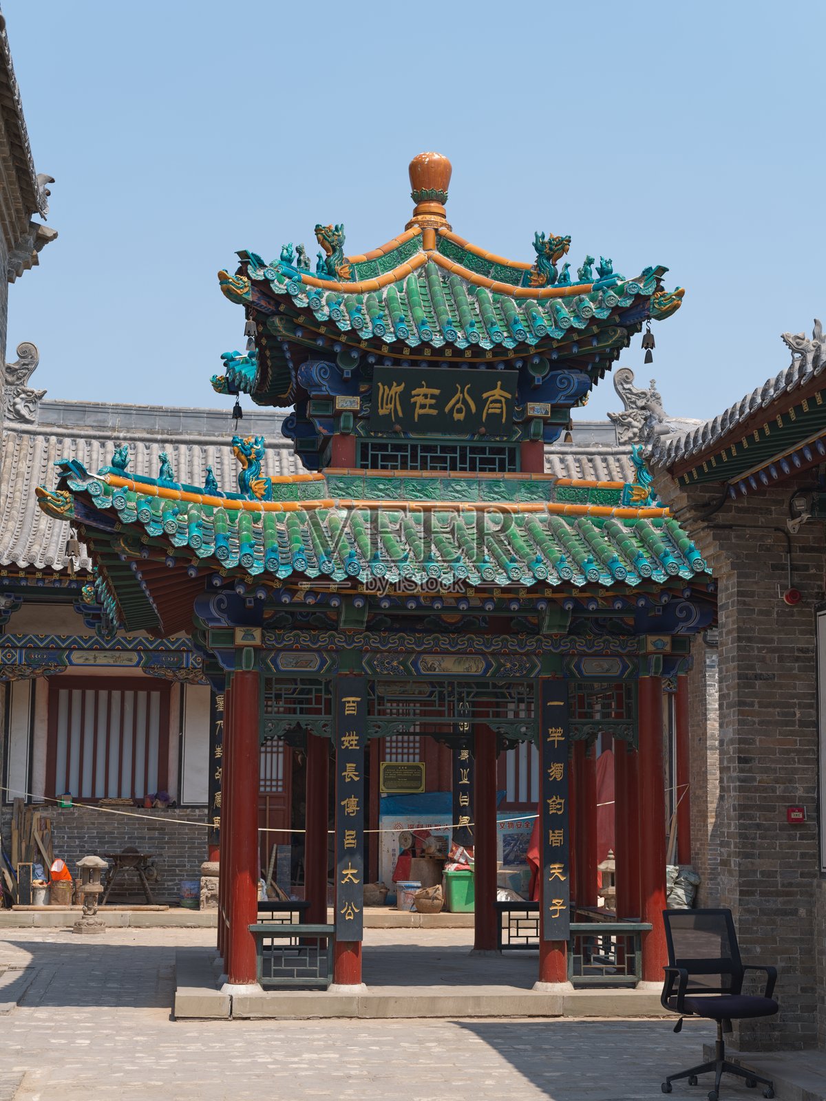 中国山西平遥古城的平遥武庙照片摄影图片