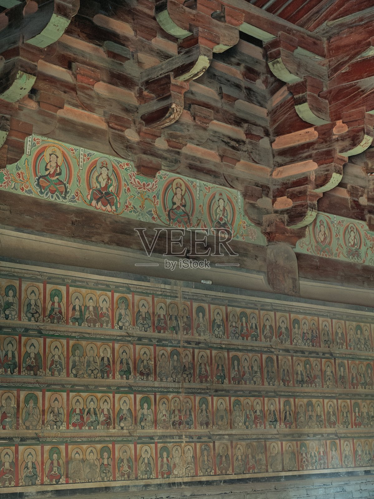 中国山西省平遥县的郑国寺建筑照片摄影图片