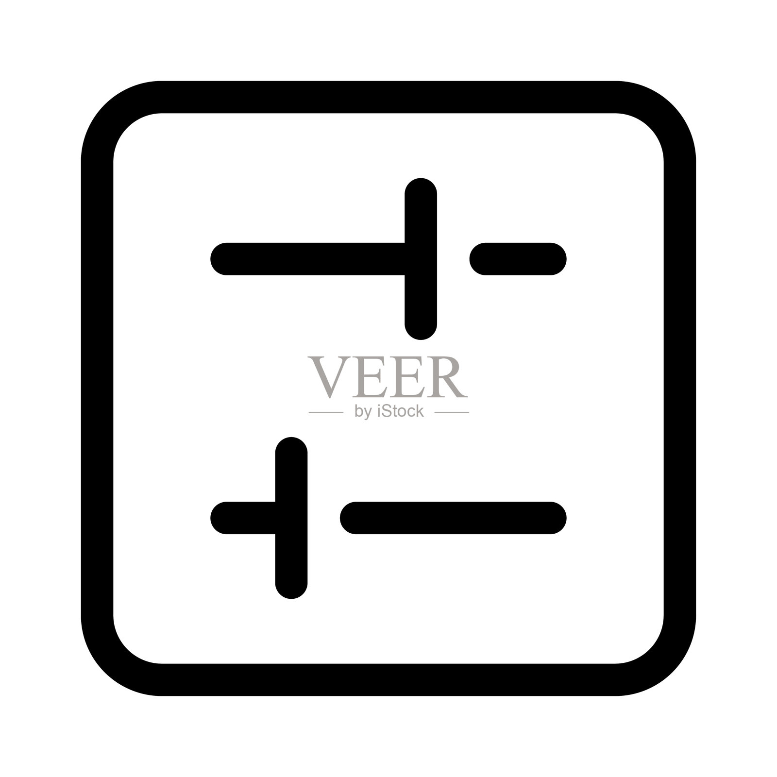 滑块方形图标插画图片素材