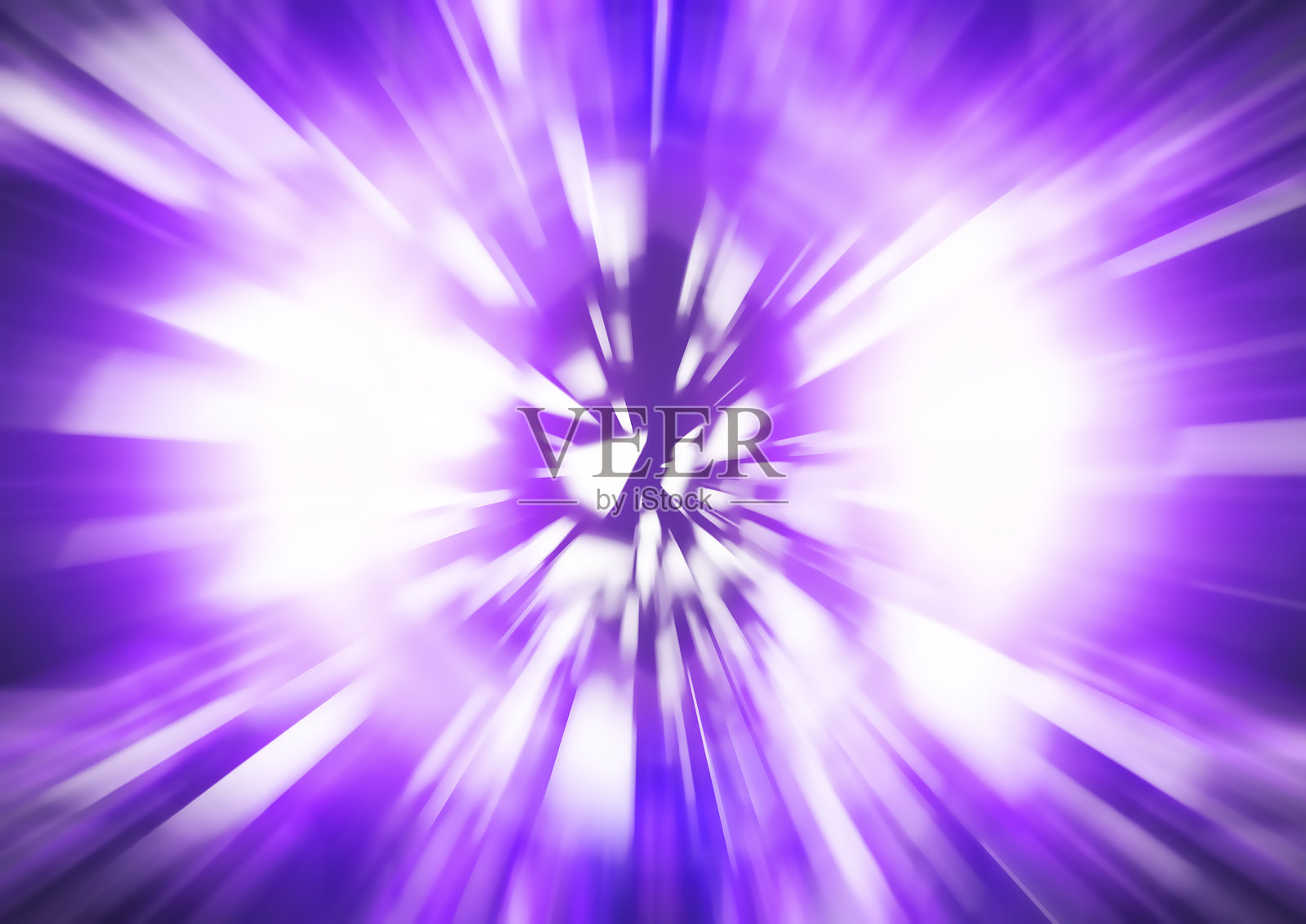 抽象蓝色光圈的3D插图,带有爆炸效果照片摄影图片