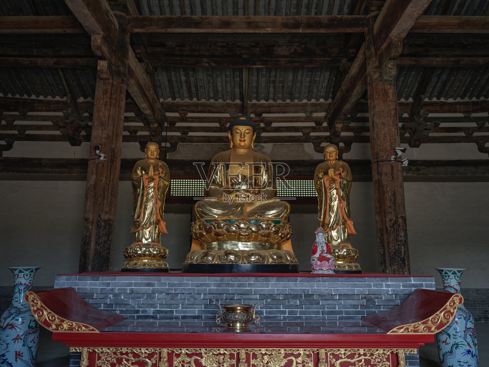 中国河北省保定市高碑店的开山寺照片摄影图片