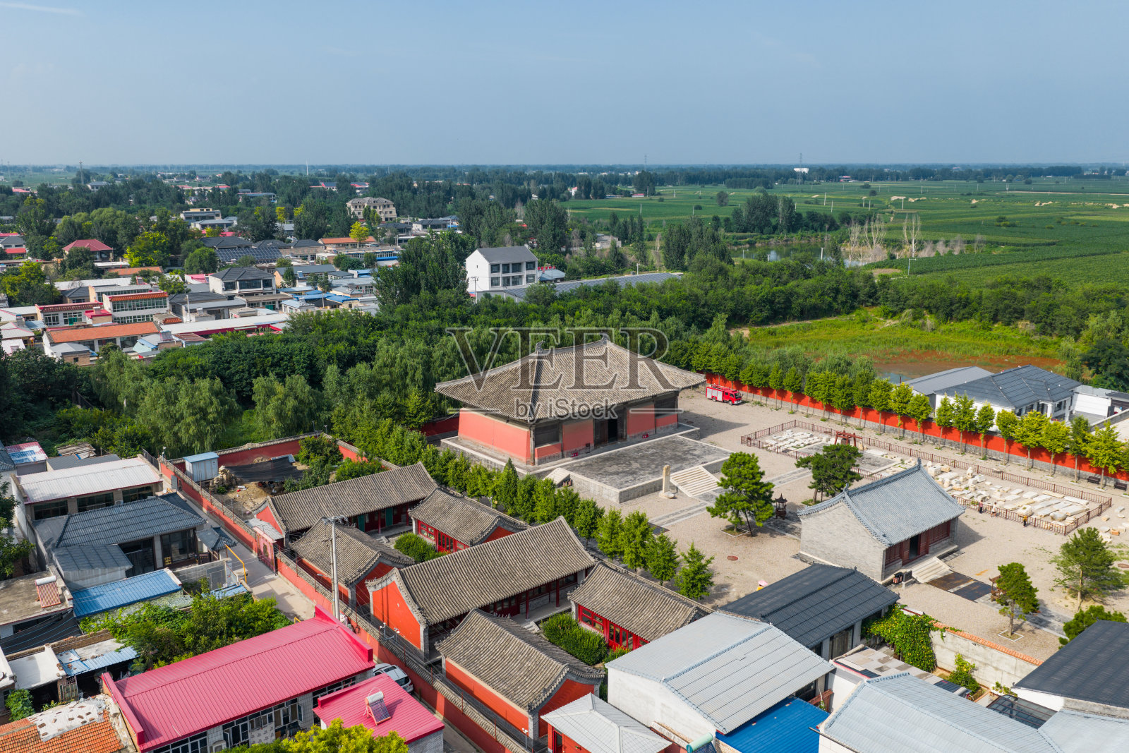 中国河北省保定市高碑店的开山寺照片摄影图片