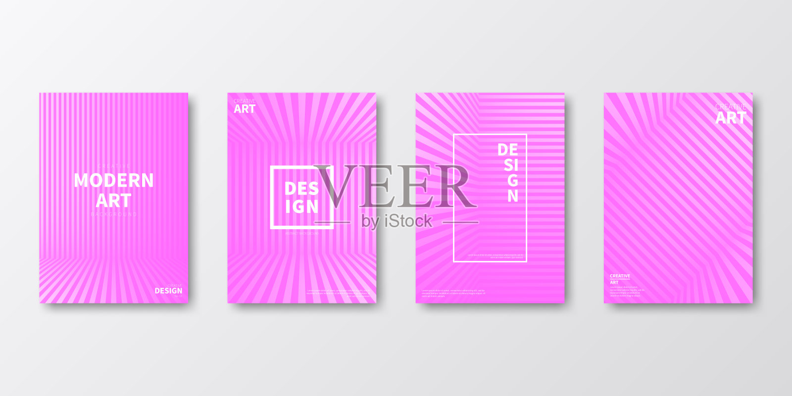 宣传册模板布局,粉色封面设计,商业年度报告,传单,杂志插画图片素材