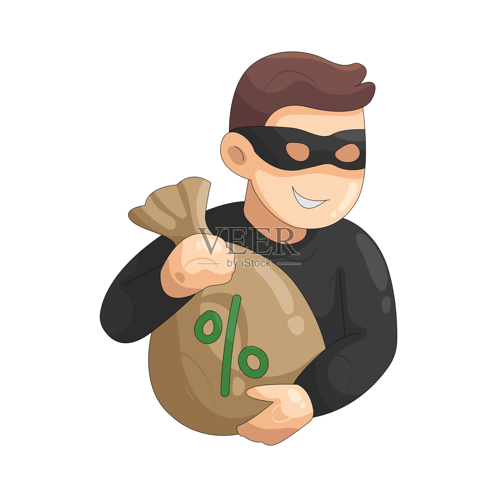 挪用资金插画图片素材