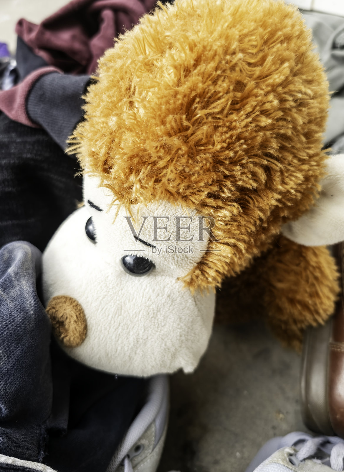 旧的毛绒猴子照片摄影图片