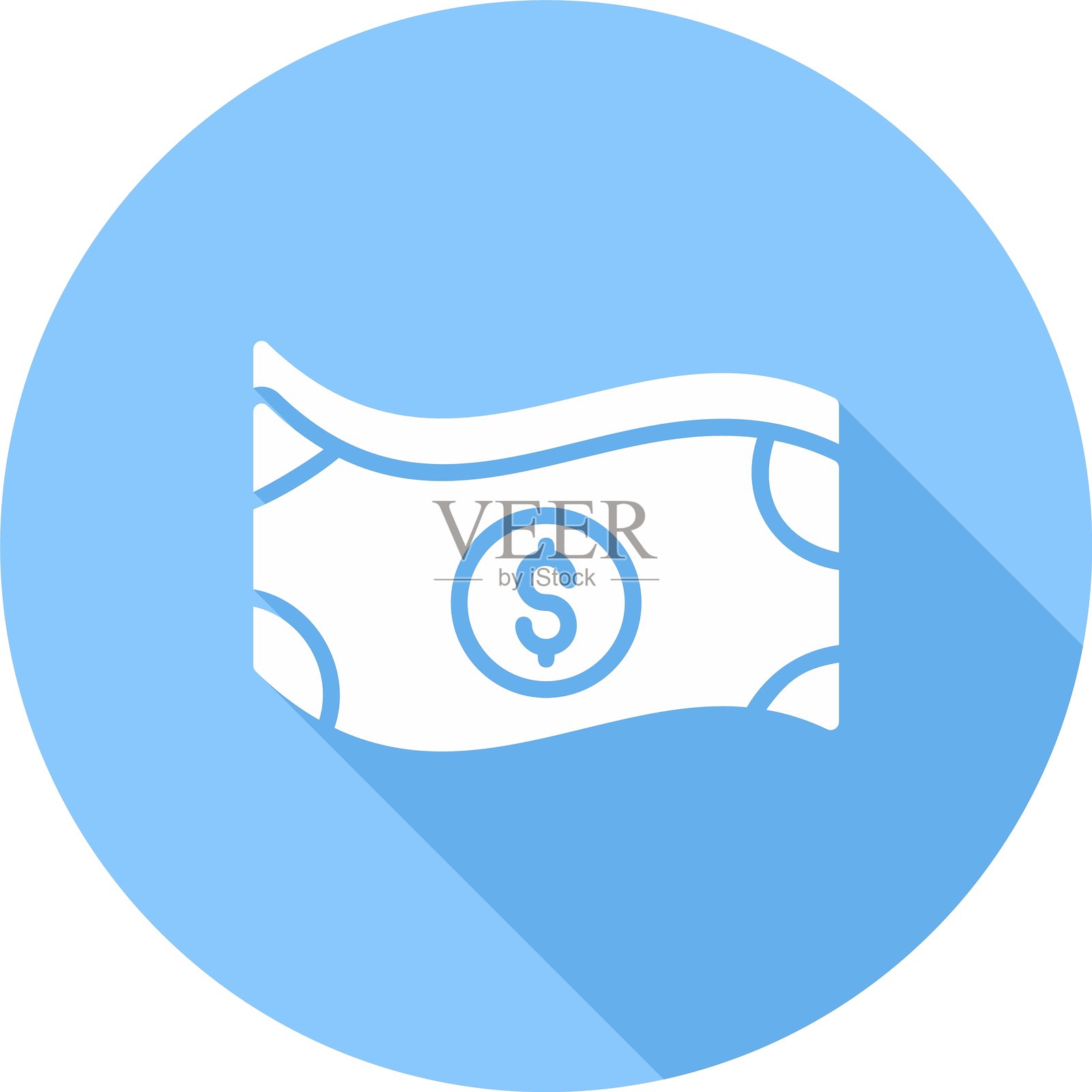 新钞票图标设计创意插画图片素材