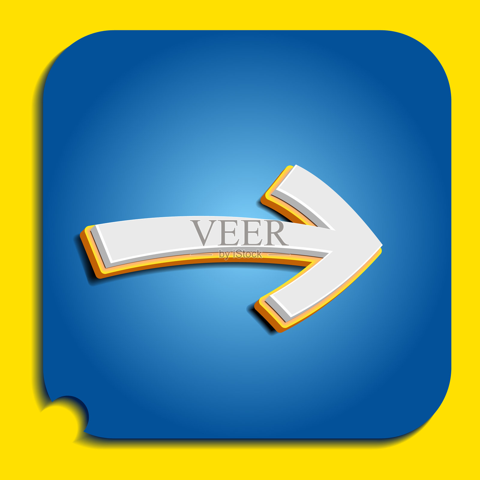 可爱的箭头图标。文件格式 EPS 10插画图片素材