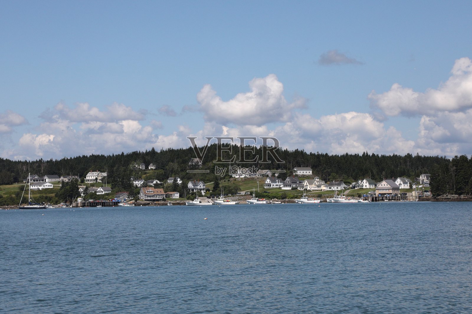 缅因州卡特勒的港口照片摄影图片