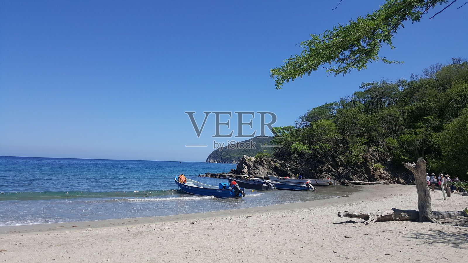 圣玛尔塔海滩照片摄影图片