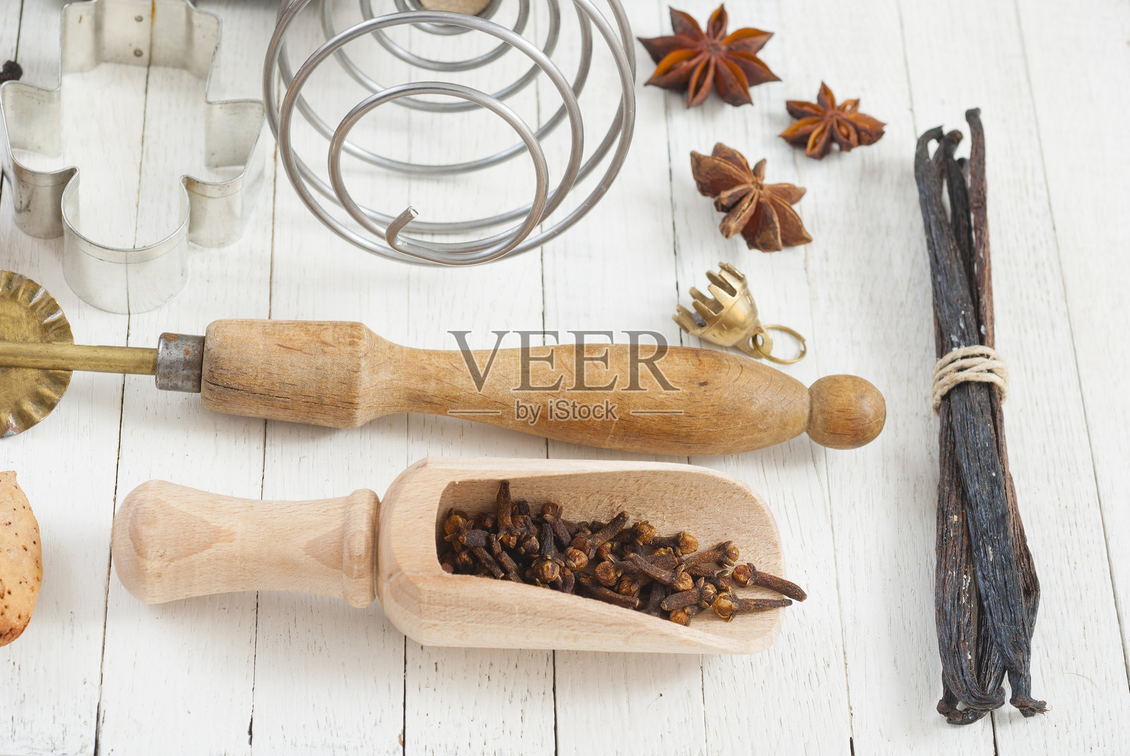 圣诞甜点配料照片摄影图片