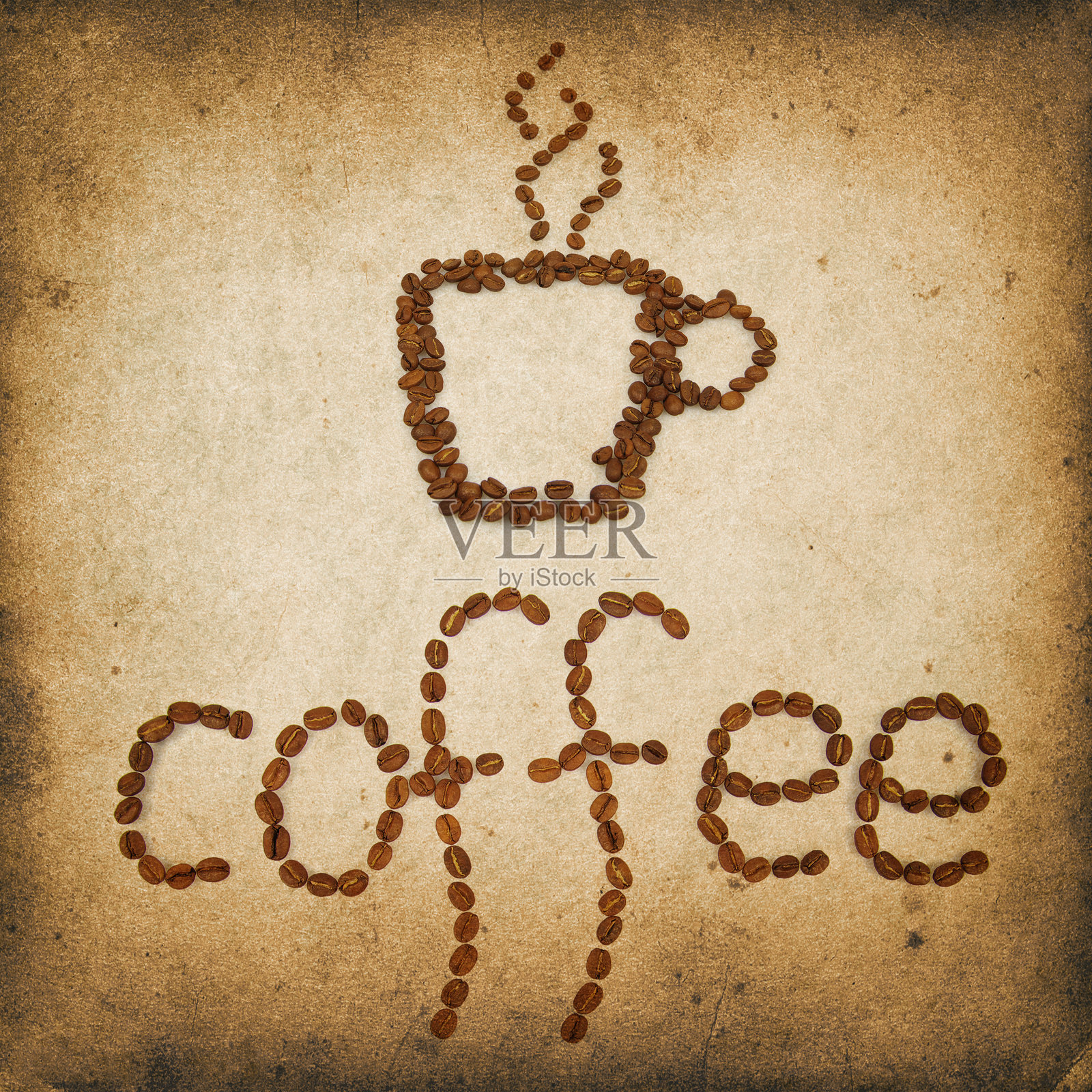 复古咖啡背景照片摄影图片