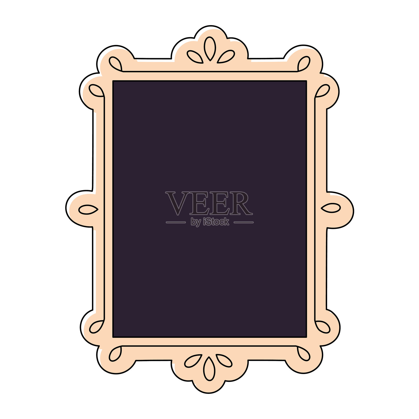 菜单板黑板或竖式黑板插画图片素材