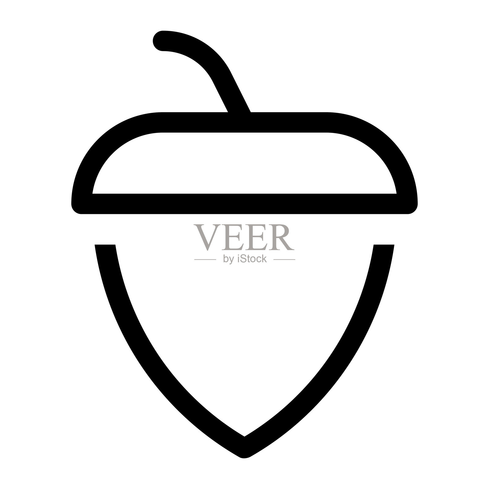 橡果图标插画图片素材