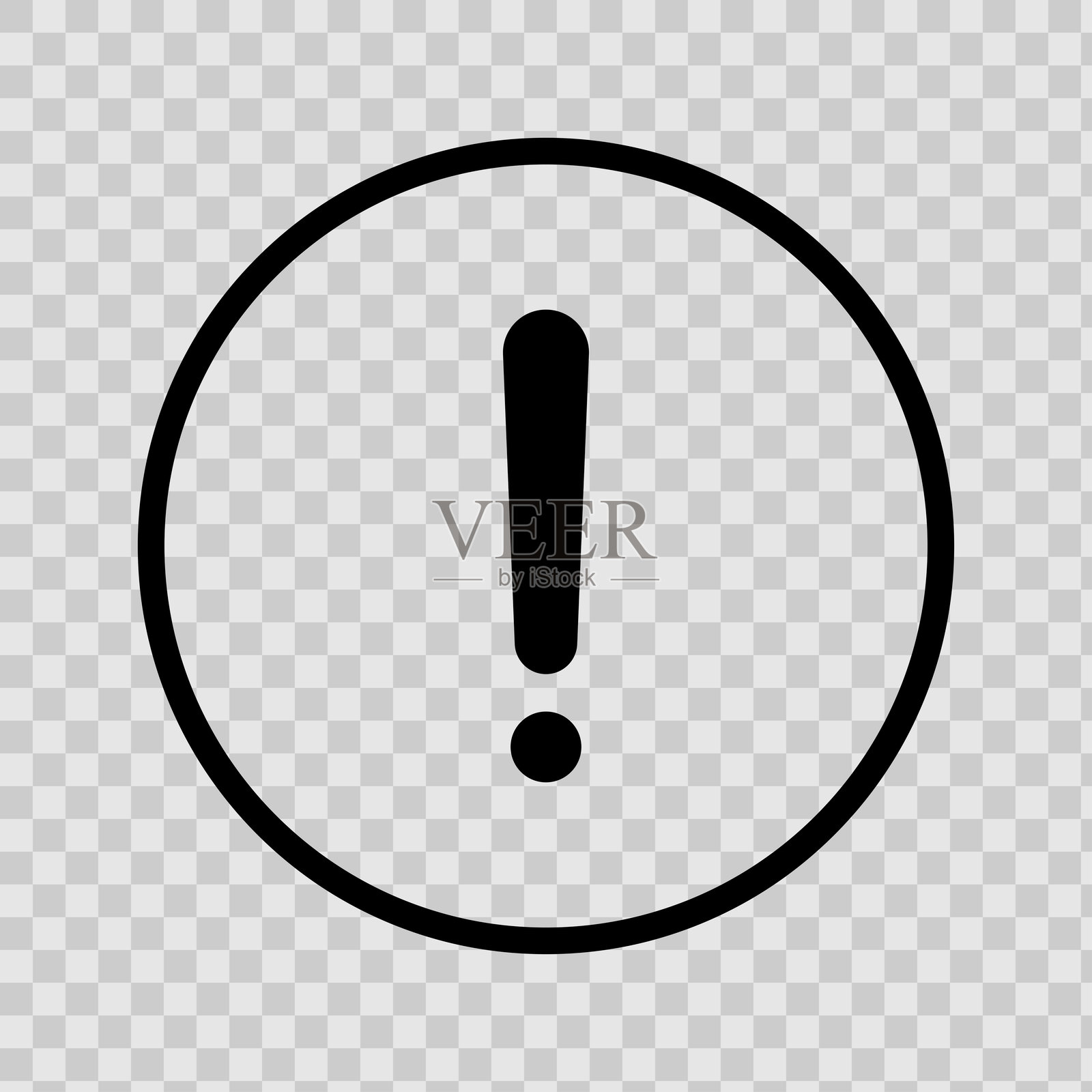 警告和注意图标集插画图片素材