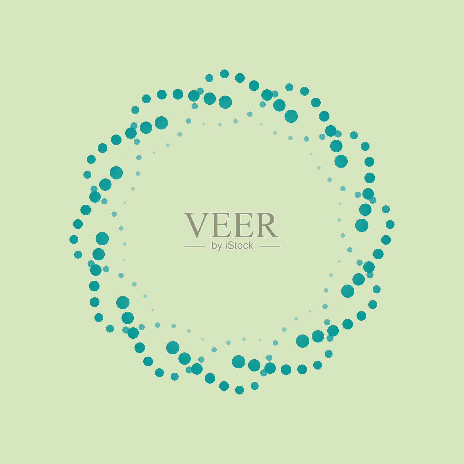 运动渐变连续点圆形框架设计模板插画图片素材