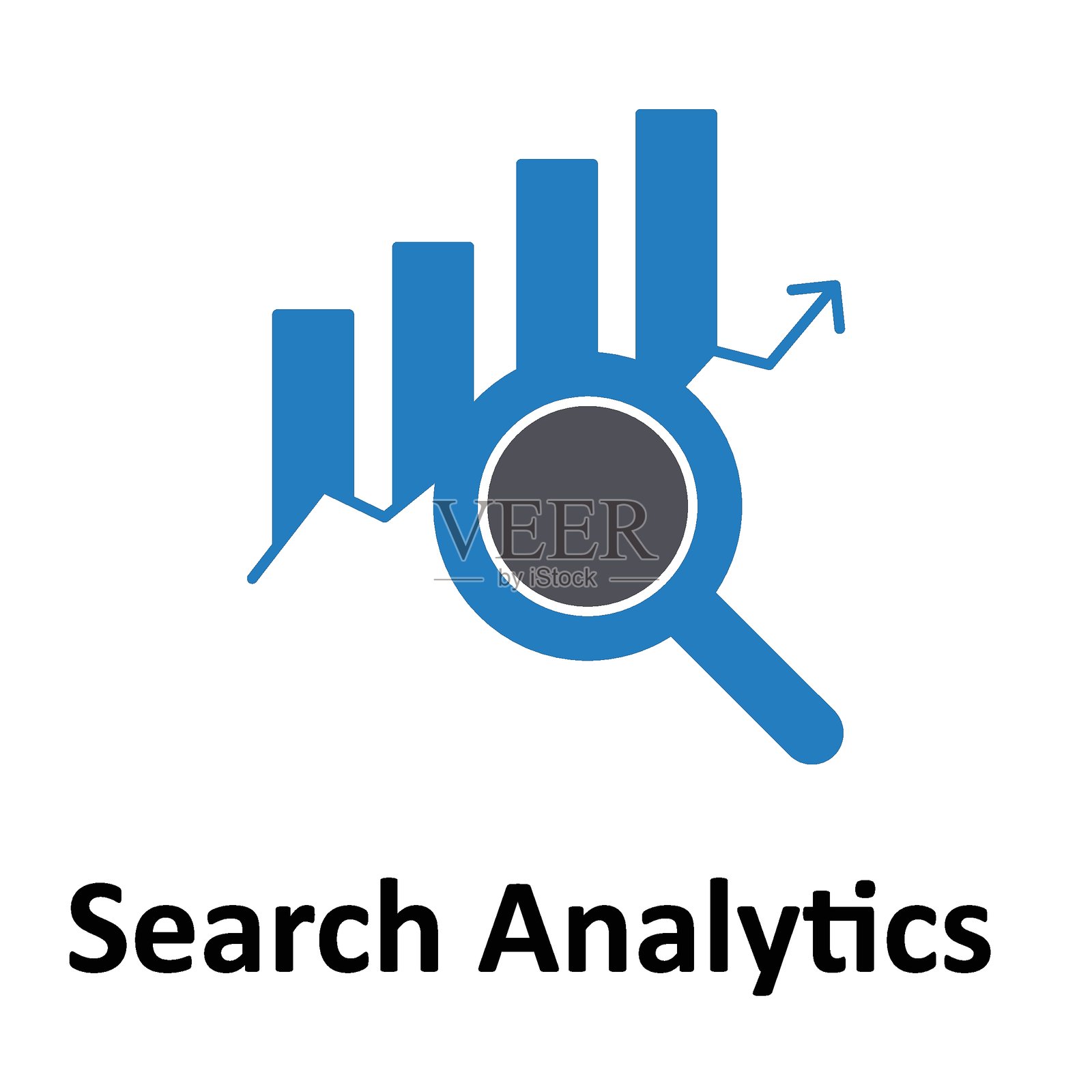 可轻松修改或编辑的搜索分析矢量图标插画图片素材