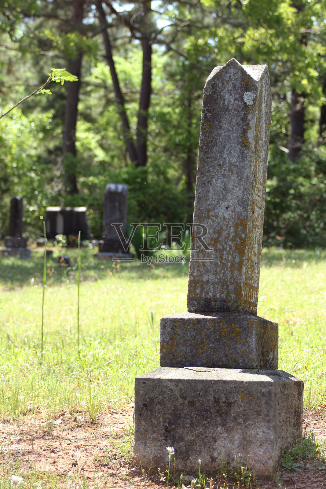 位于德克萨斯州布拉德的纽霍普公墓的历史墓碑照片摄影图片