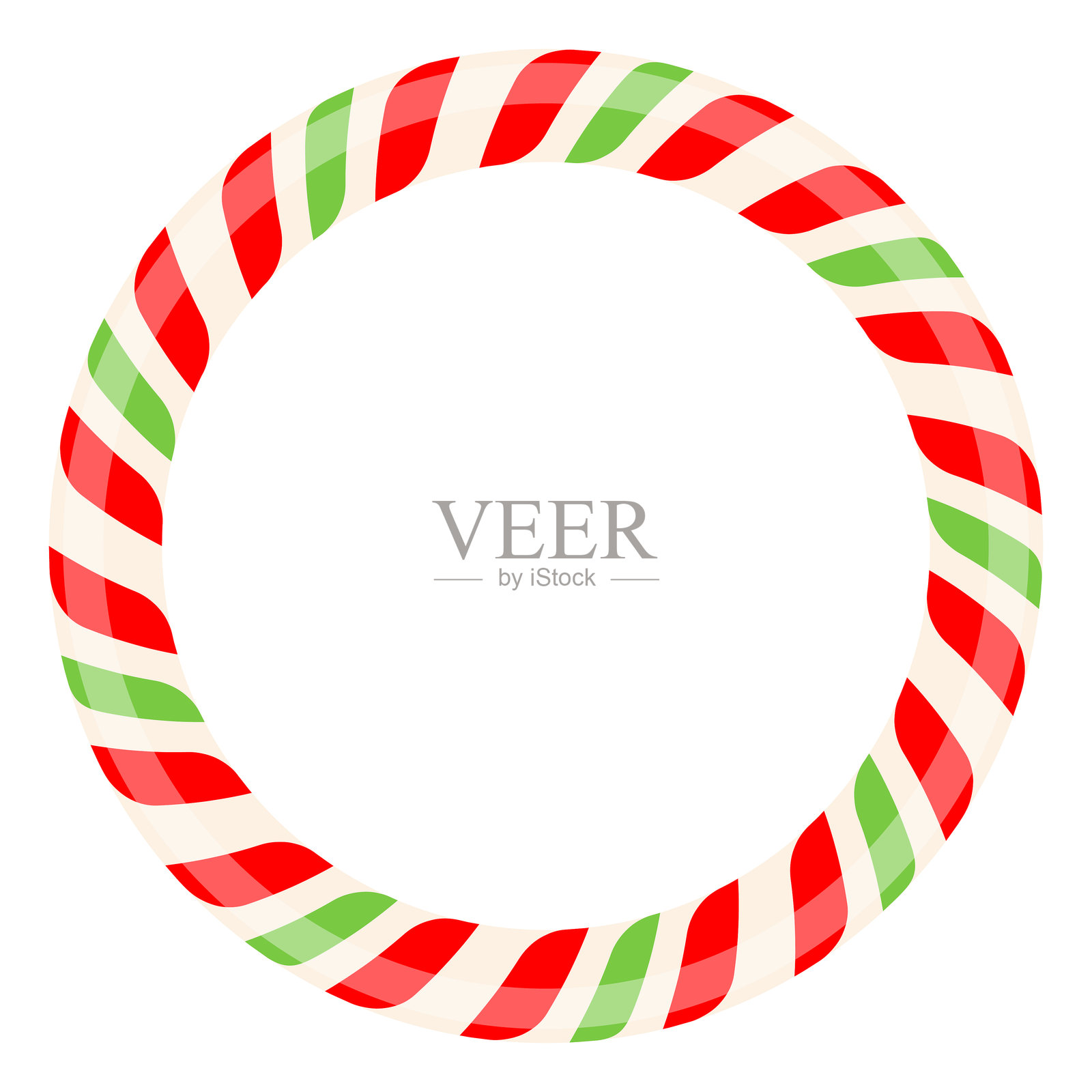 圆形糖果框架。插画图片素材