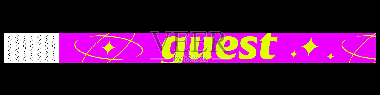 手环模板。手环任务设计。插画图片素材