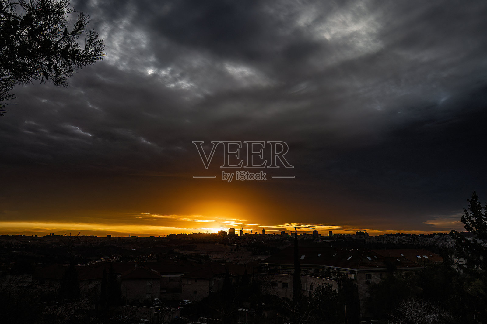 耶路撒冷,以色列的日出照片摄影图片