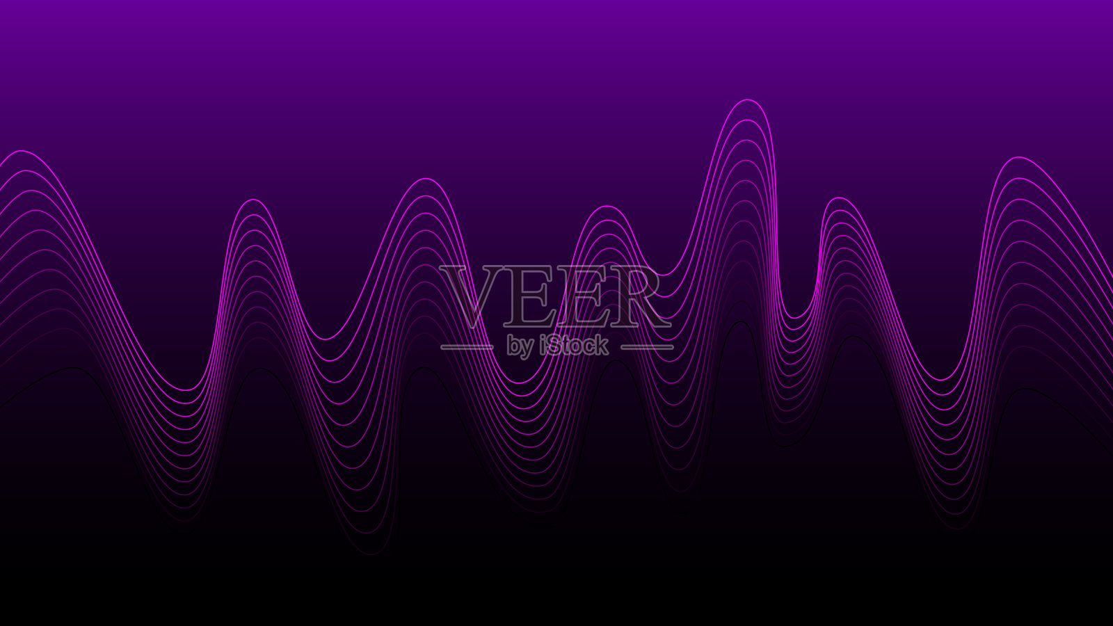 抽象数字紫色波浪背景插画图片素材