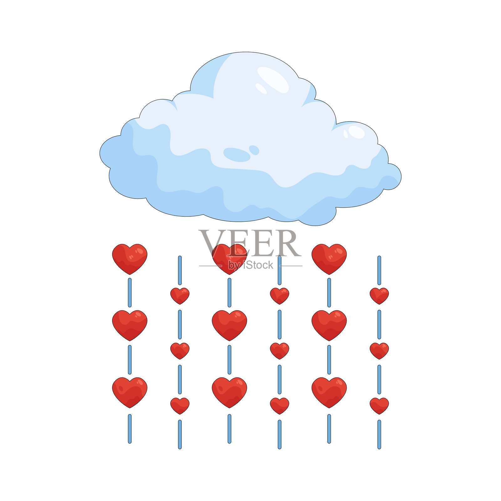 心雨插画图片素材