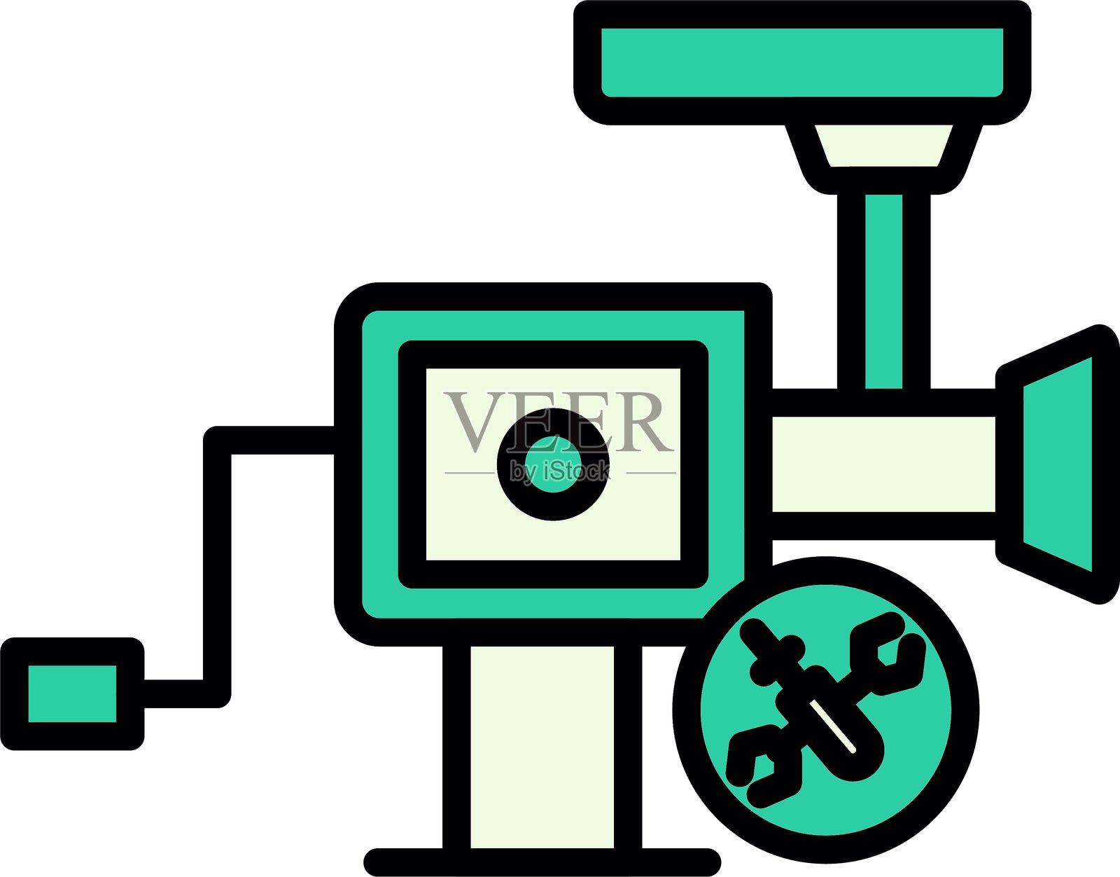 肉类绞肉机新图标设计创意插画图片素材