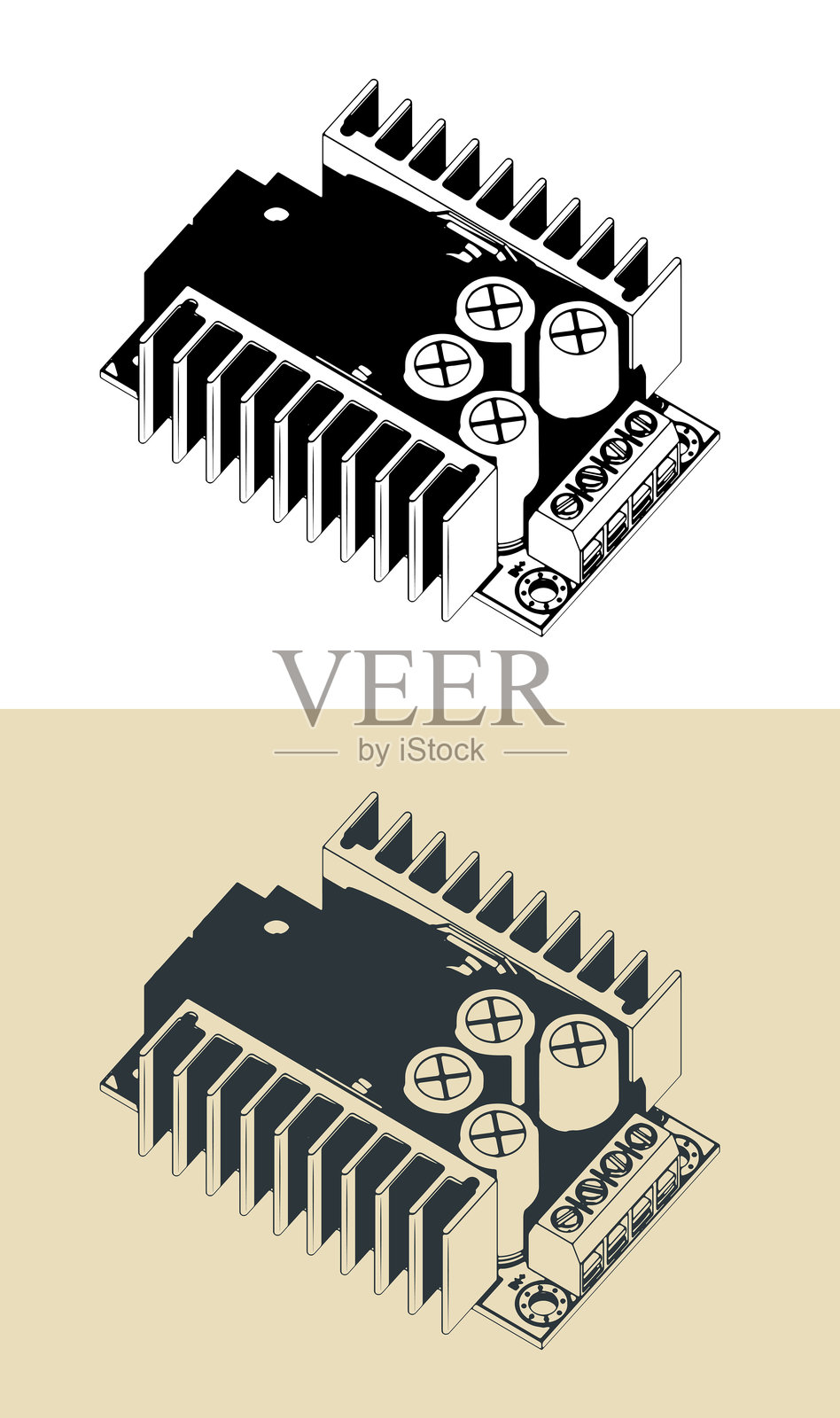 直流电源插图插画图片素材