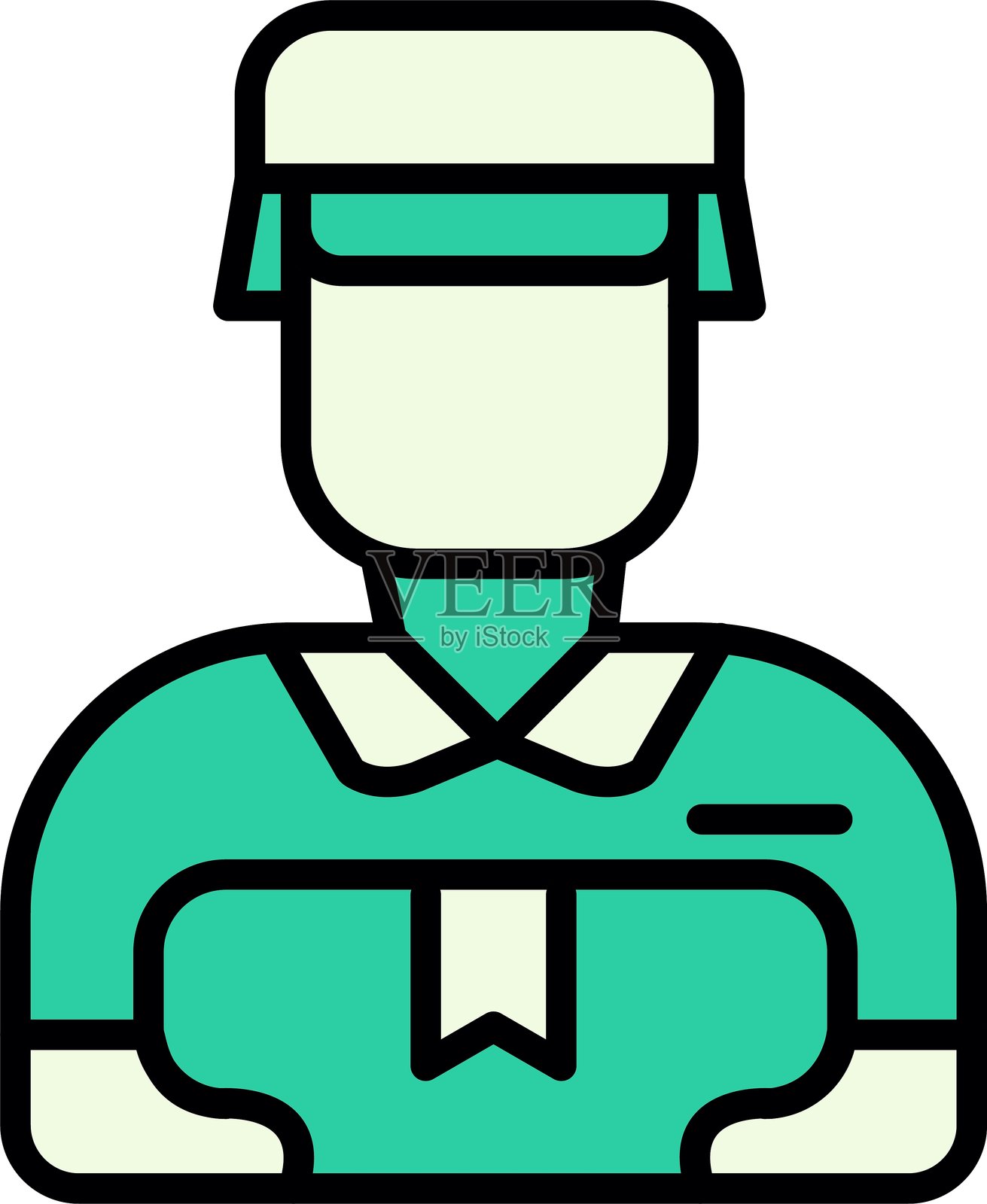 快递员新图标设计创意插画图片素材