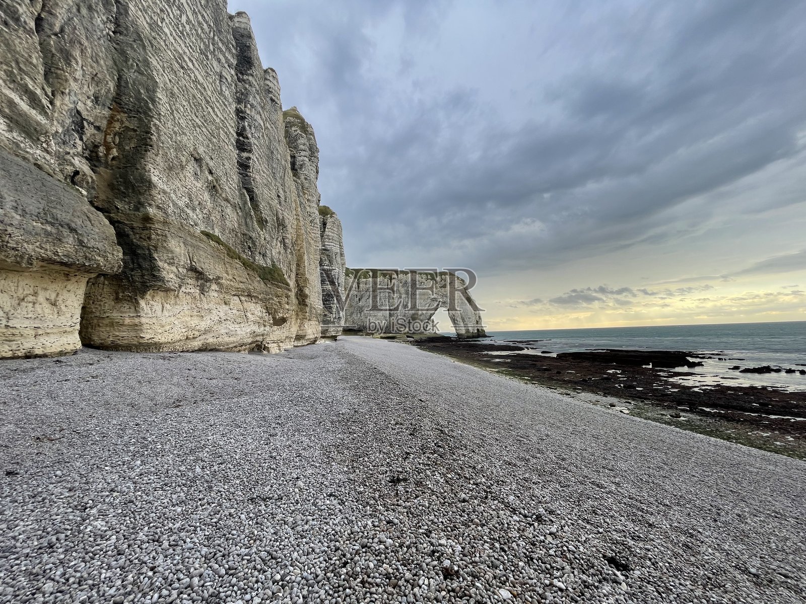秘密海滩岩石悬崖肖像照片摄影图片