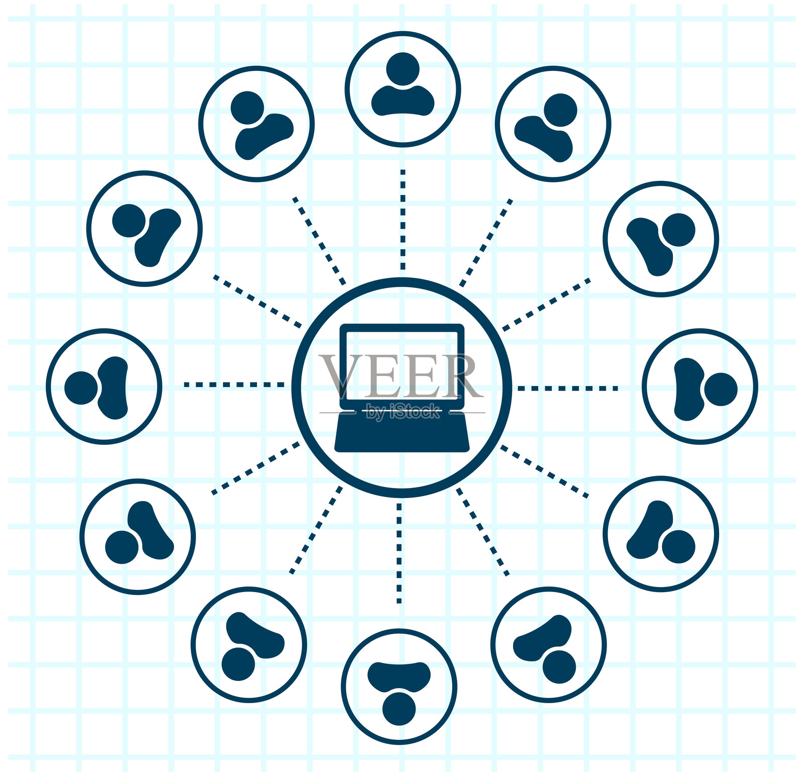 全球沟通概念插画图片素材