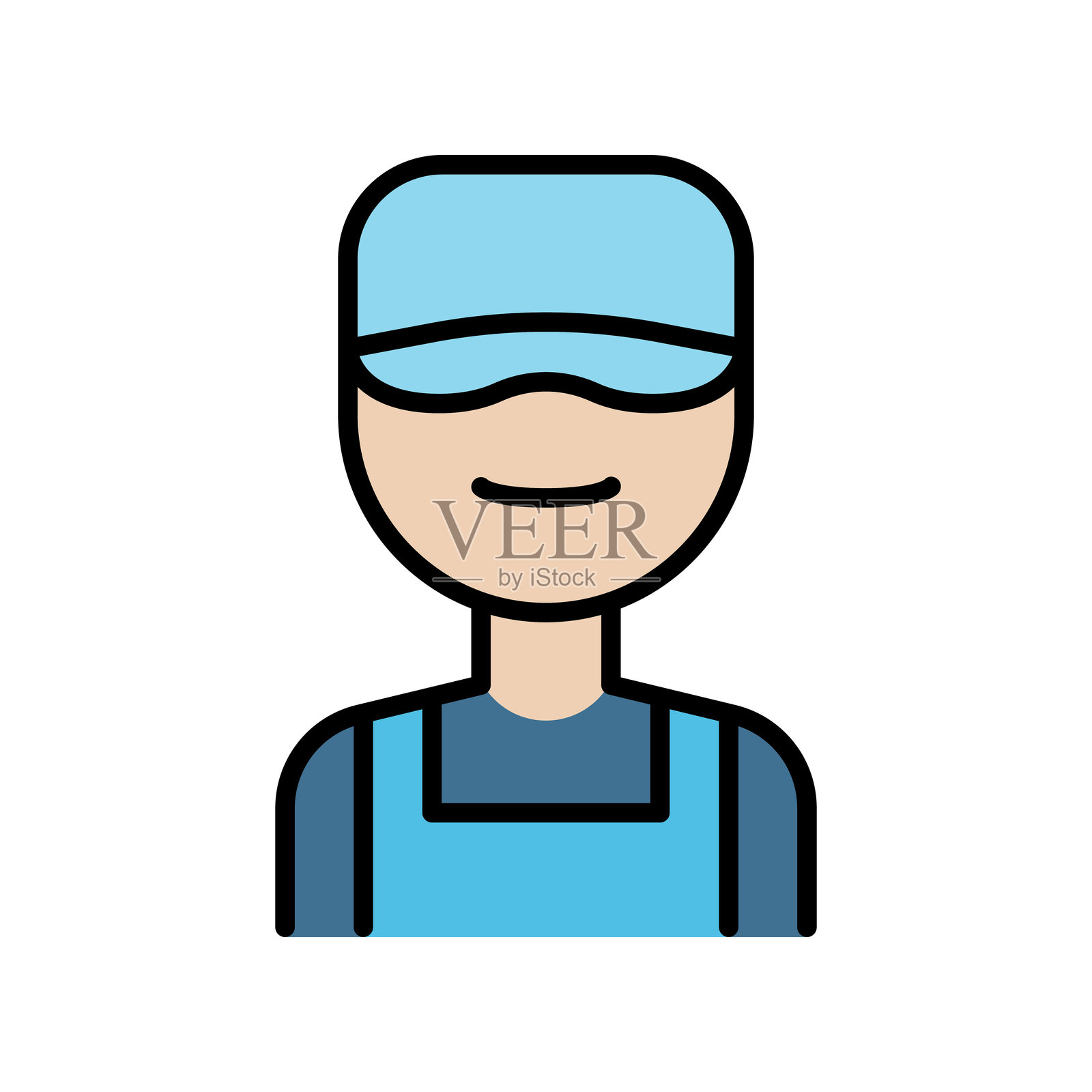 机械师图标插画图片素材