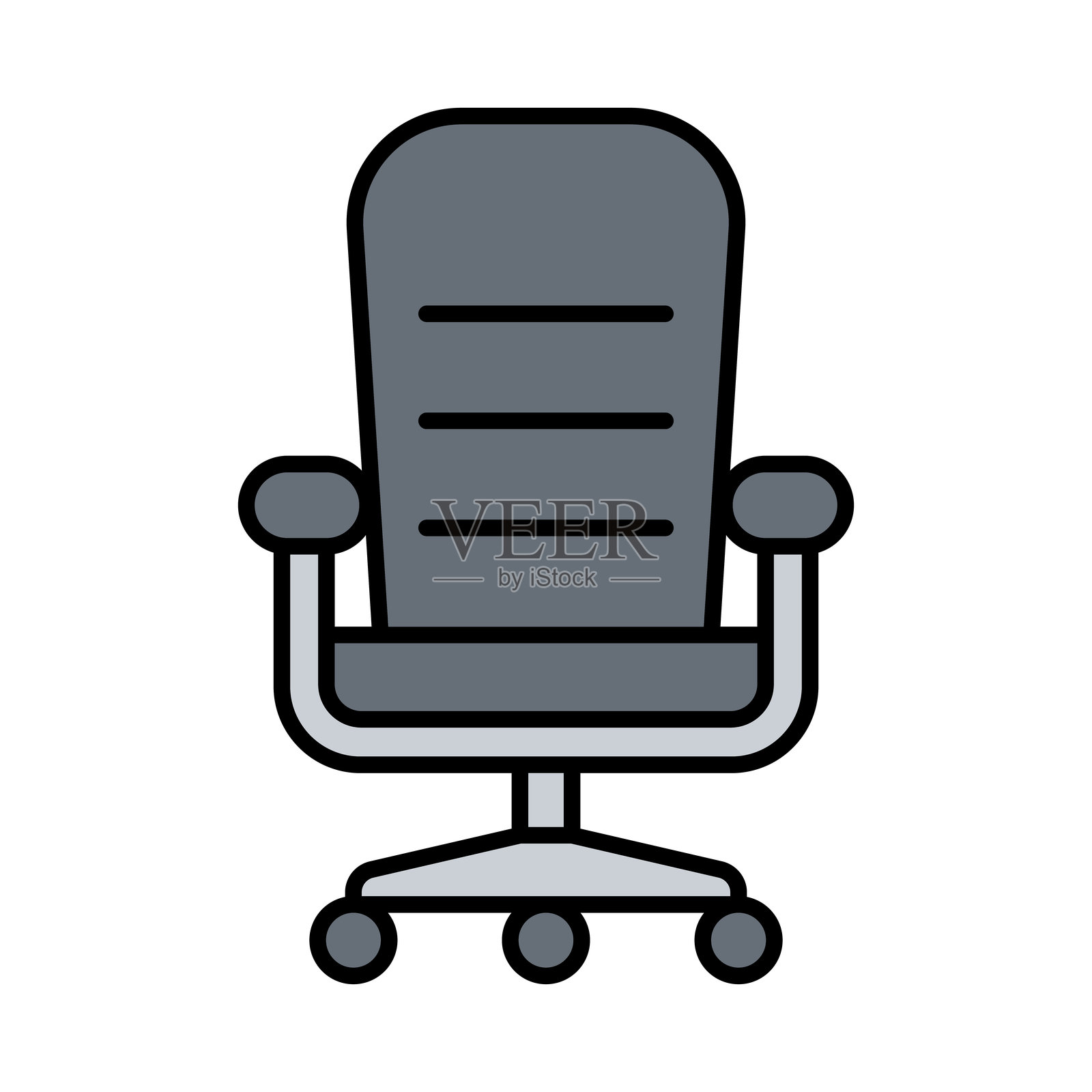 办公椅图标插画图片素材