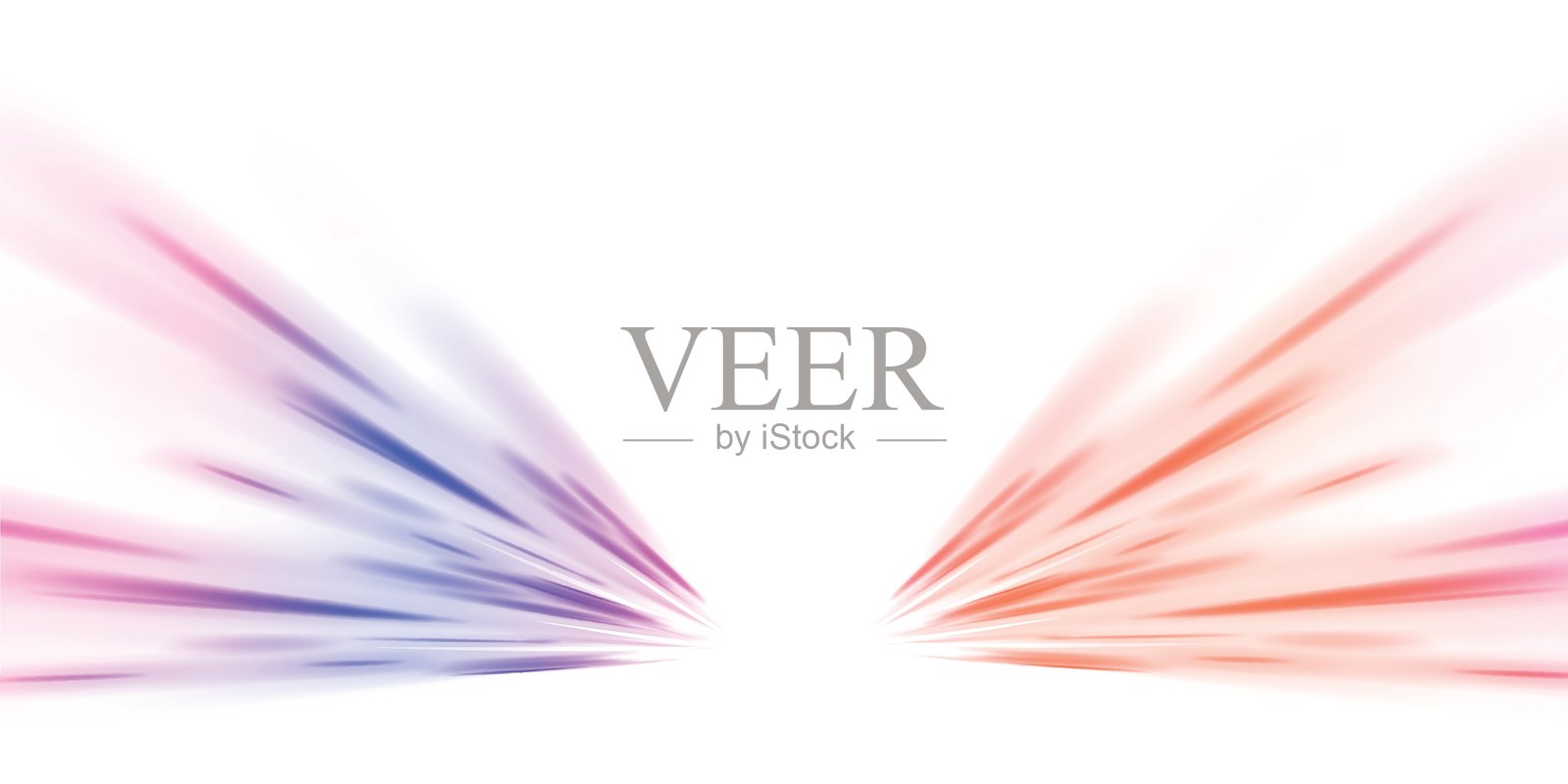 光束插图,霓虹灯条,高速运动背景,透明背景的PNG格式。发光的闪光闪烁轨迹。插画图片素材