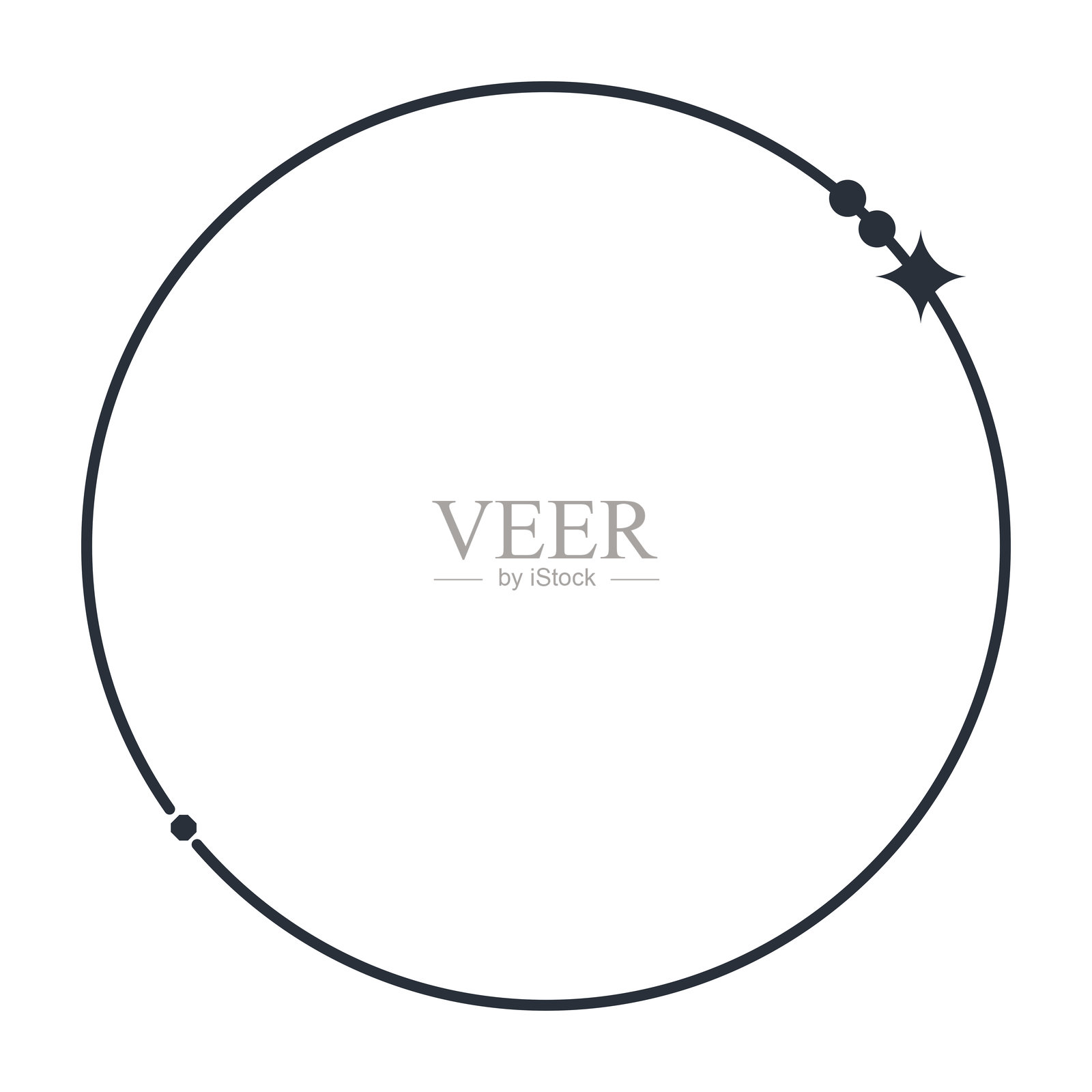 动态圆形进度指示器,设计简洁,完美适用于现代用户界面和数据可视化项目插画图片素材