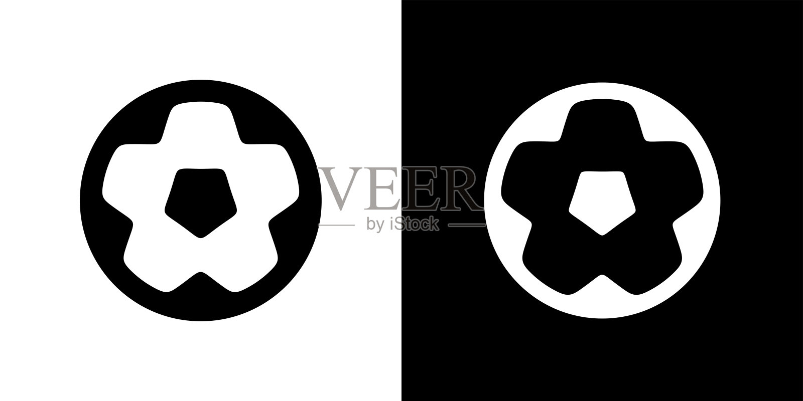 足球图标。进球或足球、比赛的象征。插画图片素材