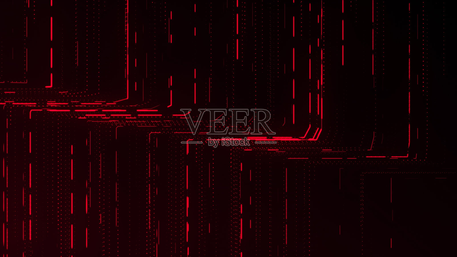 蓝色的抽象背景,带有彩色的光轨。未来动态数据流,科技概念。- 4K 库存照片照片摄影图片