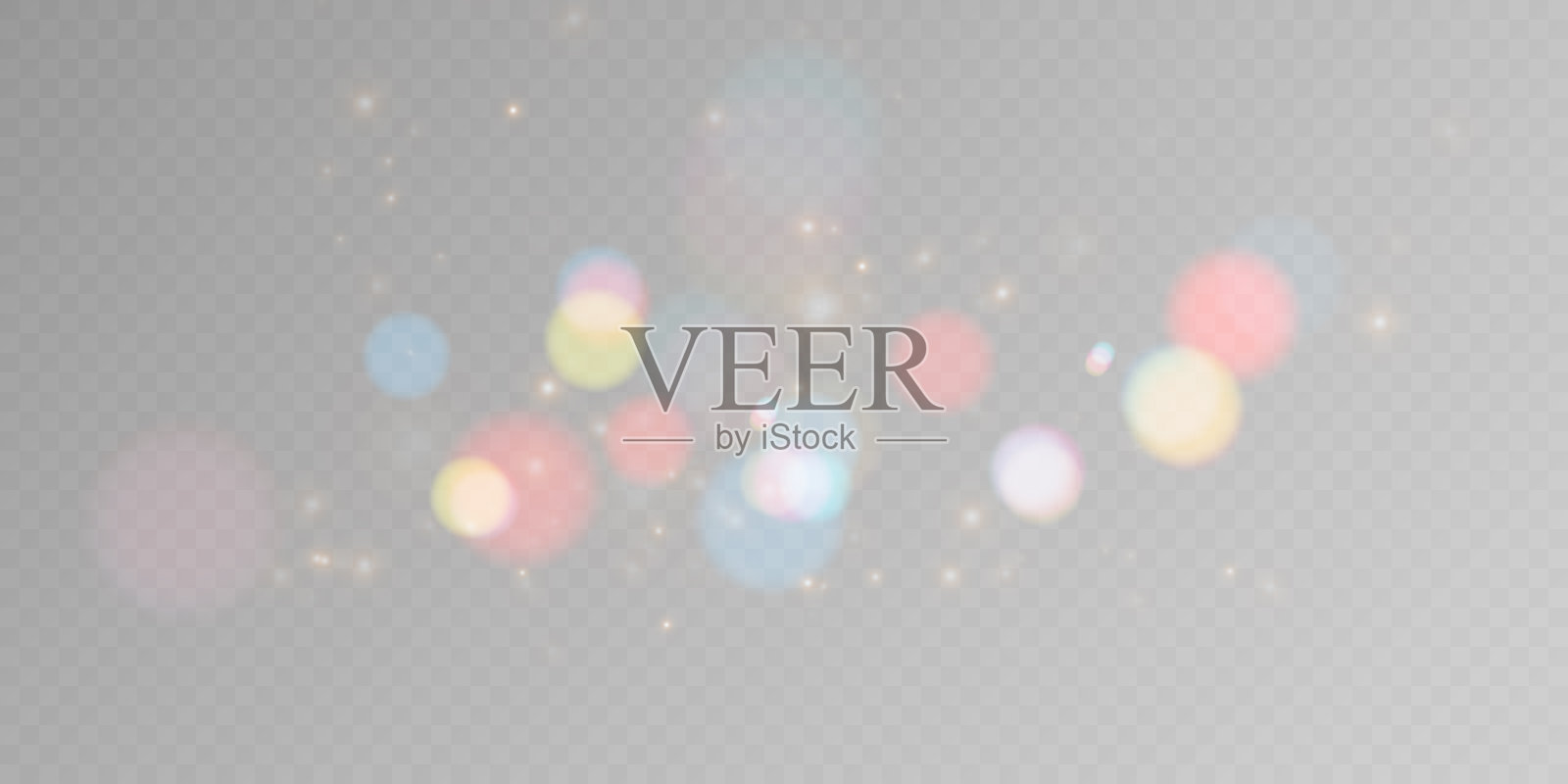 圣诞节光辉尘埃和闪光粉叠加效果设计插画图片素材