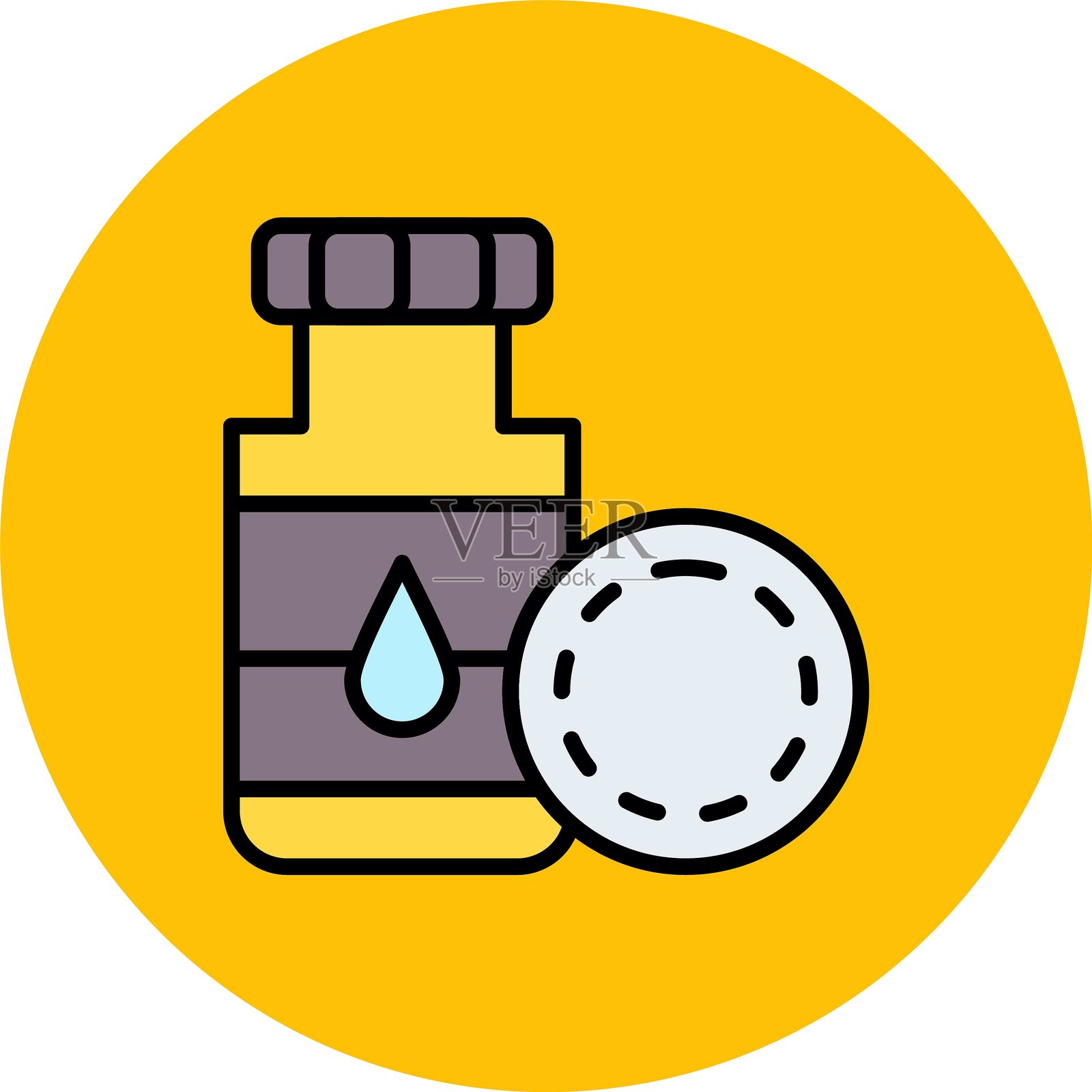 爽肤水新图标设计创意插画图片素材