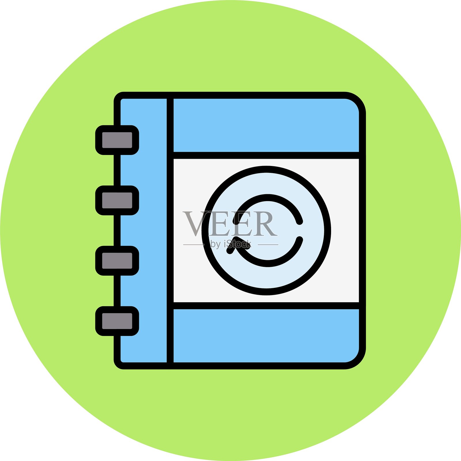 刷新数据新图标设计创意插画图片素材