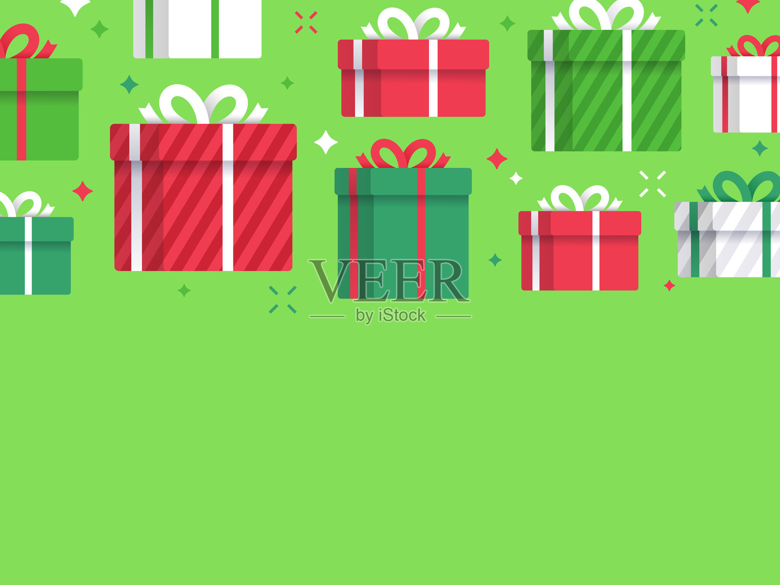 节日礼物礼品盒抽象现代背景插画图片素材